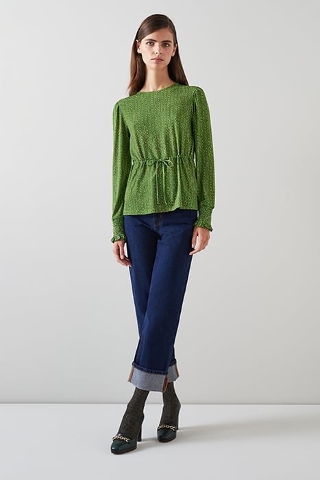 ELLIE JERSEY BLOUS GREEN 2