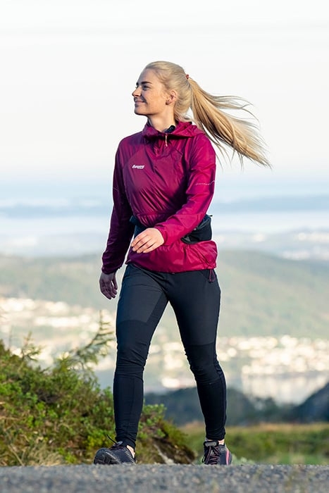 FLØYEN W ANORAK BEET RED / PEACH PINK 5