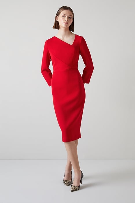 ALEXIS - MIDI DRESS CRIMSON 1