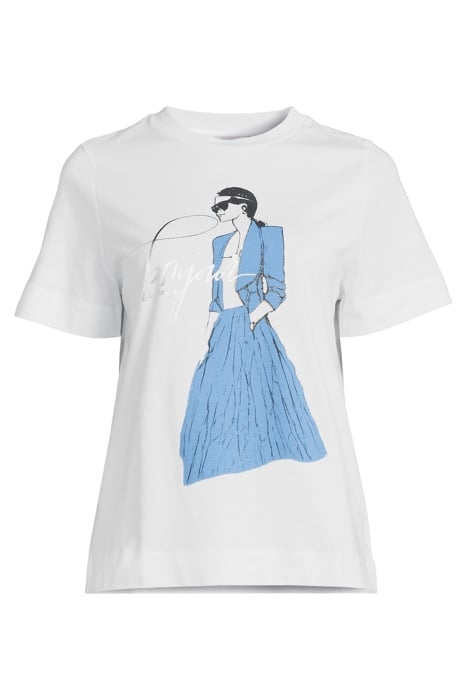 EASY FIT T-SHIRT "BONJOUR" WITH WOMAN PRINT ORGANIC CRUISE B 3