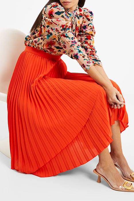 ARIE PLEATED SKIRT RED 5
