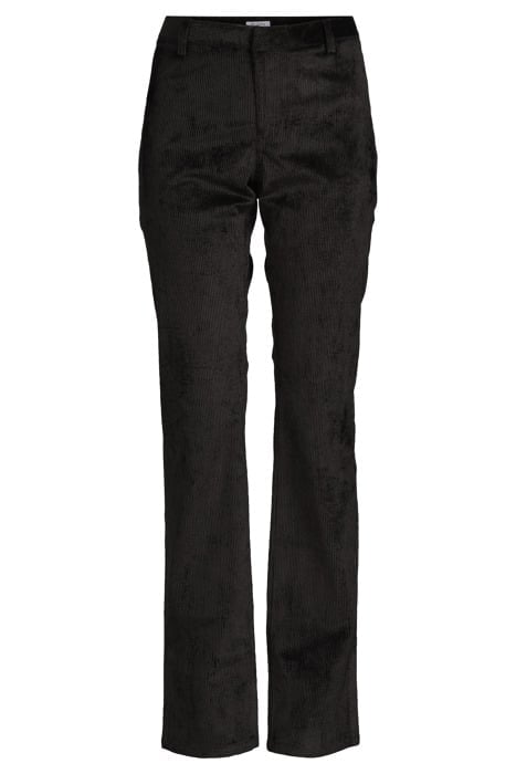 LOW WAIST CORDUROY TROUSERS BLACK 3