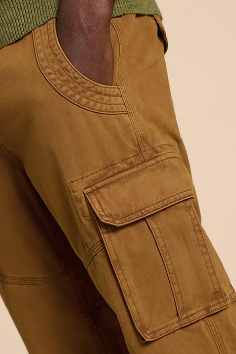 KEGWORTH CARGO TROUSER DARK TAN 4