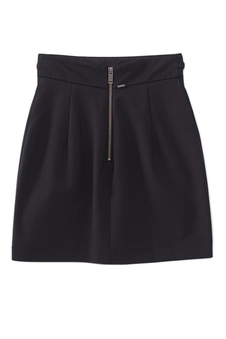 BLACK SHORT SKIRT WITH CHAIN DETAIL BLACK 3