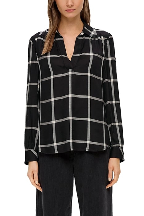 S.OLIVER BLOUSES GREY/BLACK 1
