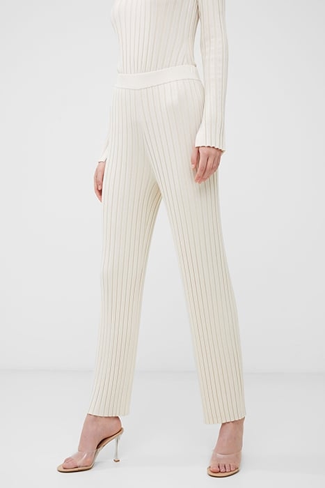 MINAR PLEATED TROUSER WHITE 1
