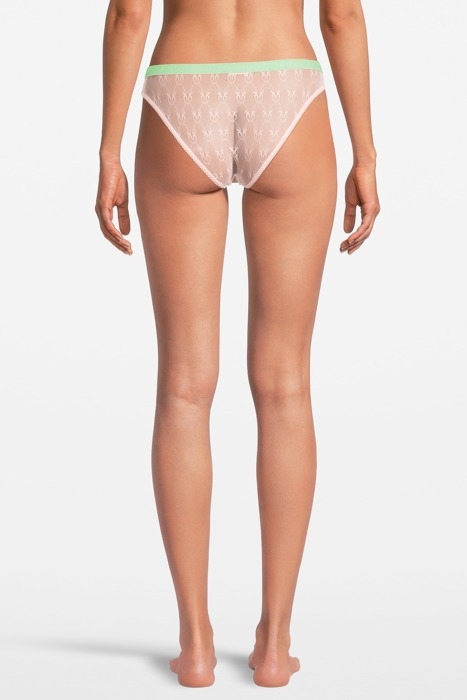 SENZA PAROLE 2 SLIP PIZZO INDEMAGLIATO JACQUARD C/LOGO PINK/ 2