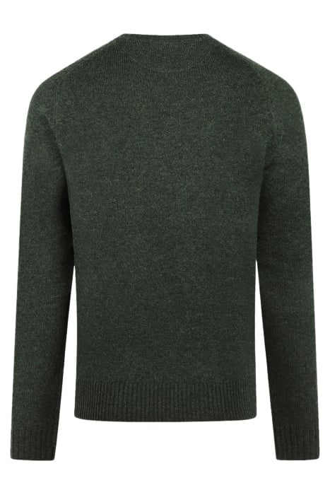 LAMBSWOOL CREW NECK SWEATER DARK SAGE 2