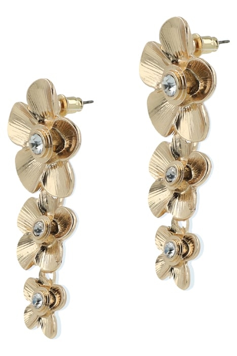 DELICATE FLOWER EARRINGS GOLD, CRYSTAL 3