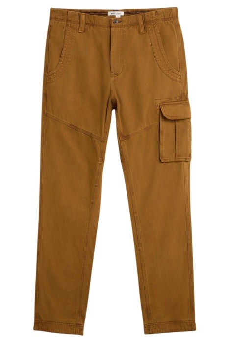 KEGWORTH CARGO TROUSER DARK TAN 3