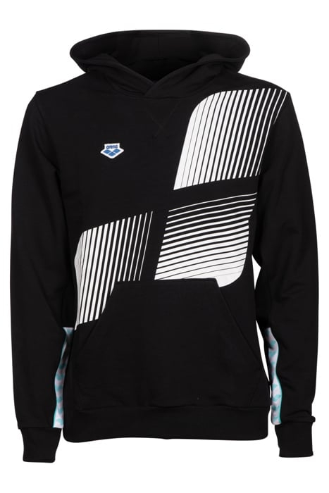 ARENA ICONS HOODED SWEAT SOLID LOGO BLACK-WHITE-BLUE DIAMOND 6