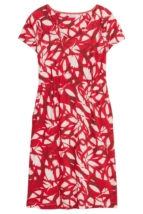 TALLIE ECO VERO JERSEY DRE RED PRINTED 2