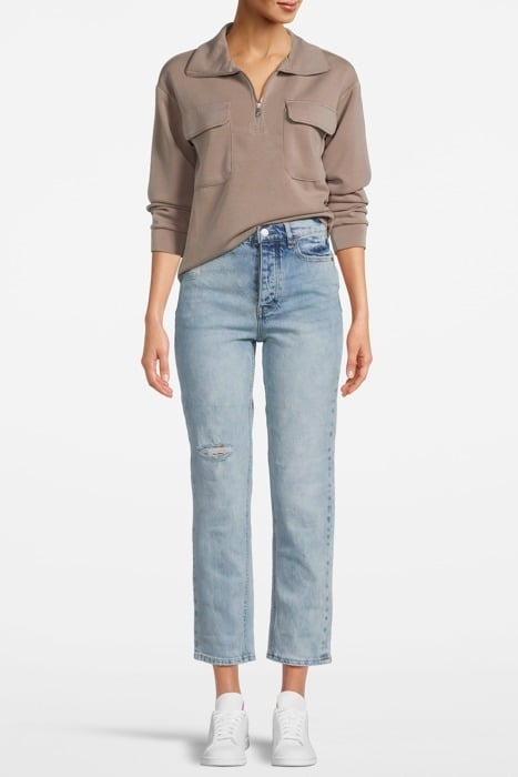 PATCH PKT ZIP FRONT MOCK NECK FUNGI 4