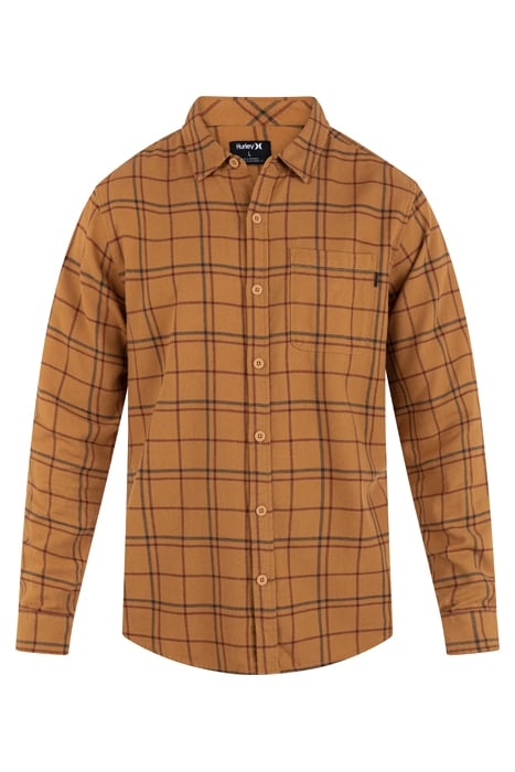 PORTLAND ORGANIC FLANNEL LONG SLEEVE EARTHSTONE 3