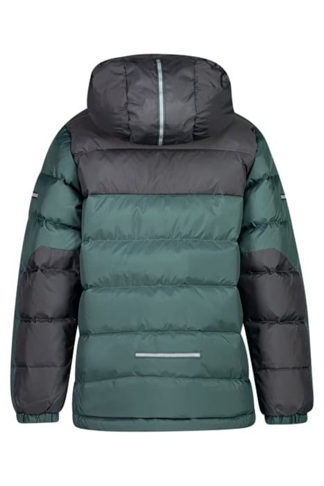 BILTO DOWN KIDS JACKET FOREST FROST/SOLID DARK GREY 2