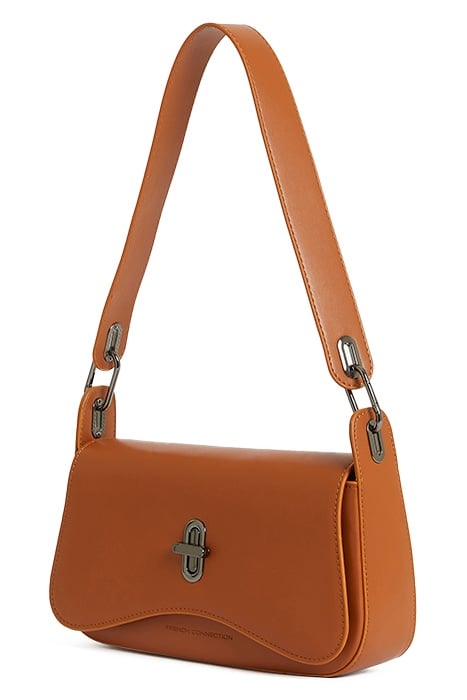 FLAP BAGUETTE BAG BROWN 3