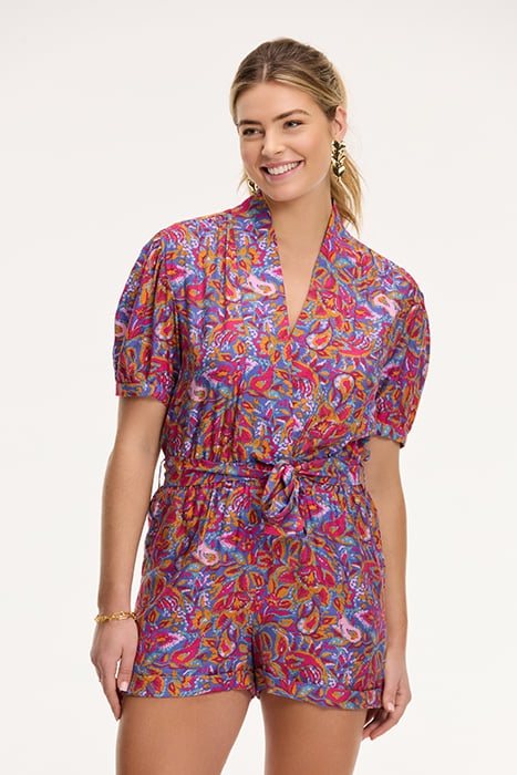 LADIES FRANCIS JUMPSUIT SICILIAN FLOWER PURPLE SICILIAN FLOW 1