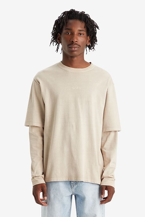 LS LONG-SLEEVED T-SHIRT BEIGE 1