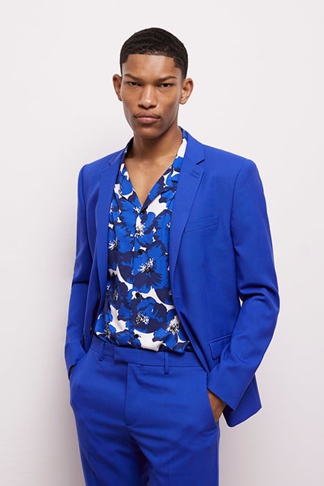 VESTE DE COSTUME COL TAILLEUR BLUE BRUT 1