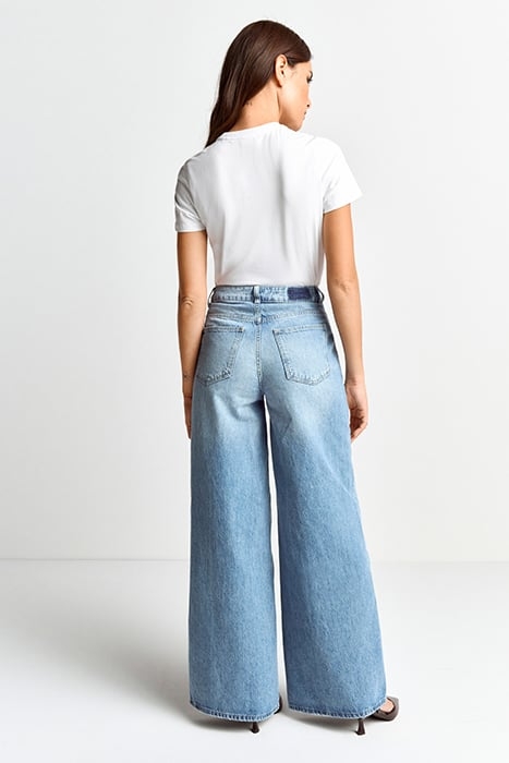 SLIM FIT T-SHIRT WITH PRINT "LADY" ORGANIC WHITE 3