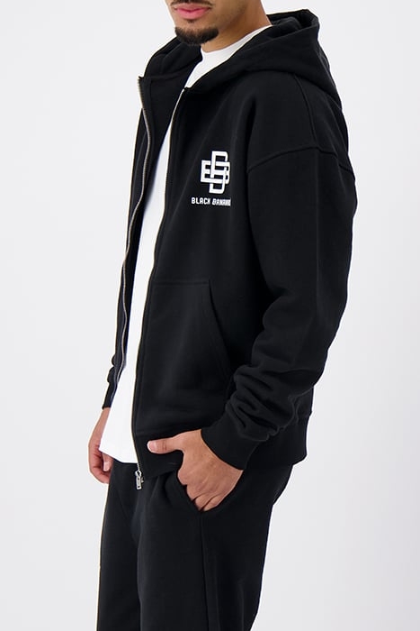 CITY ZIPPER HOODIE BLACK 4