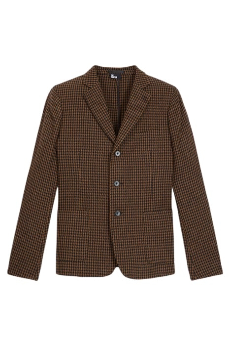 VESTE SEULE MOTIF PIED DE POULE BLACK BROWN 5