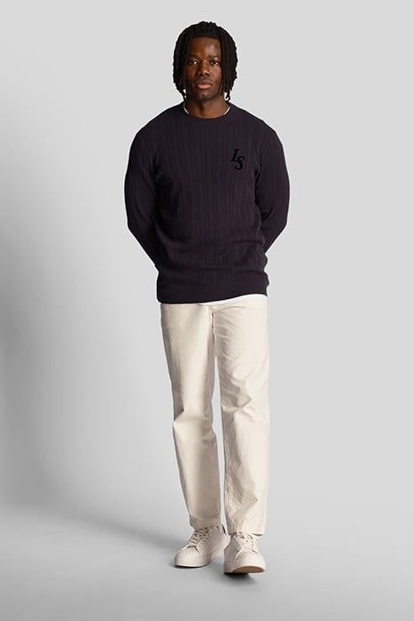 CLUB EMBLEM CREW NECK JUMPER DARK NAVY 3