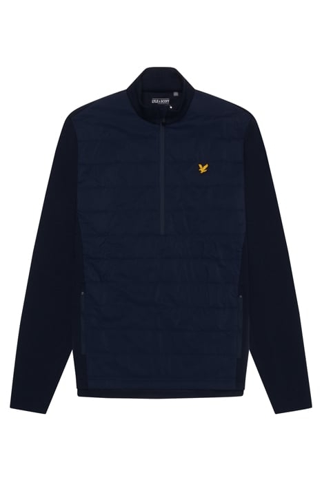 BAFFLE QUILTED QUARTER ZIP MIDLAYER DARK NAVY 3