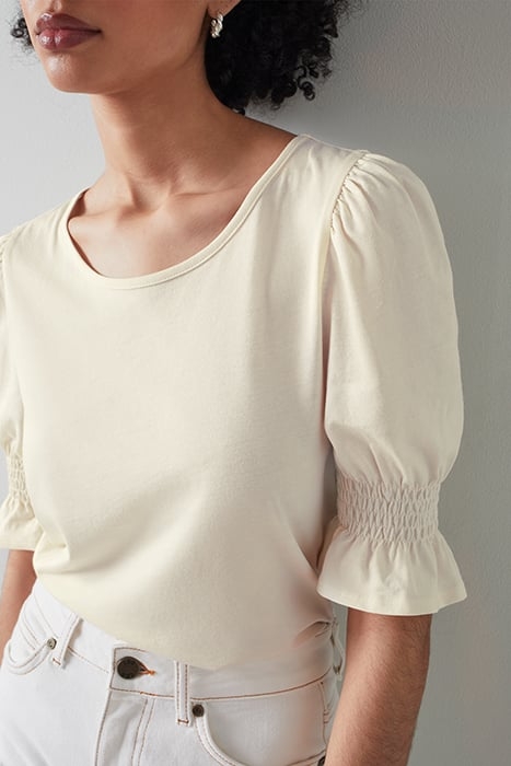 TJ EMILY - SMOCK SLEVEE T CREAM 4
