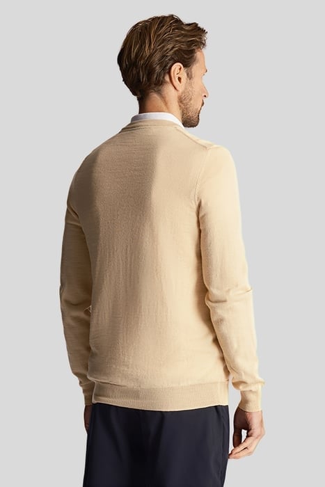 GOLF V NECK PULLOVER SAND DUNE 2
