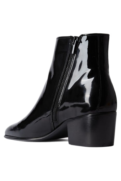 BOTTINES EN CUIR AVEC ZIP BLACK 4