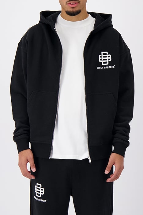 CITY ZIPPER HOODIE BLACK 1