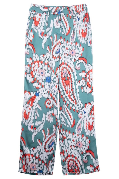 S.OLIVER PANTS GREEN PRINT 1