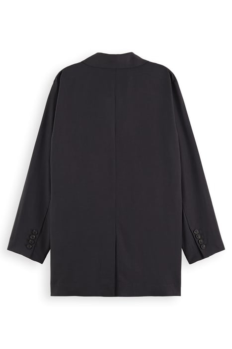 DRAPEY DOUBLE BREASTED BLAZER CHARCOAL 5