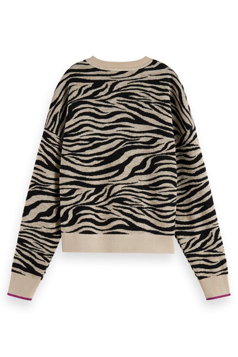 TIGER JACQUARD CREW NECK PULLOVER TIGER JACQUARD 5