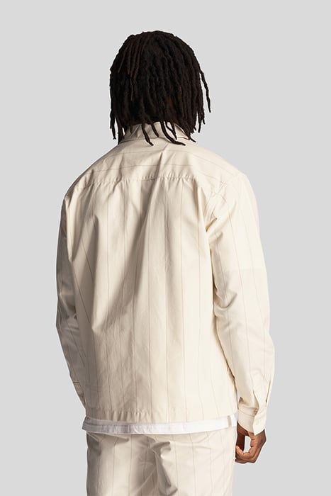 PINSTRIPE OVERSHIRT CHALK 2