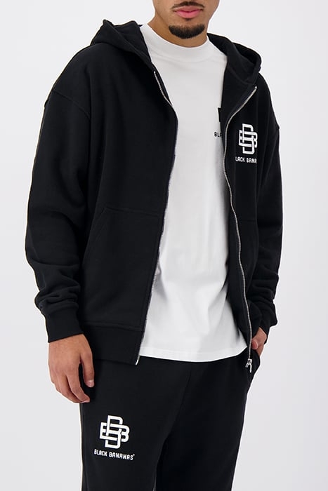 CITY ZIPPER HOODIE BLACK 5