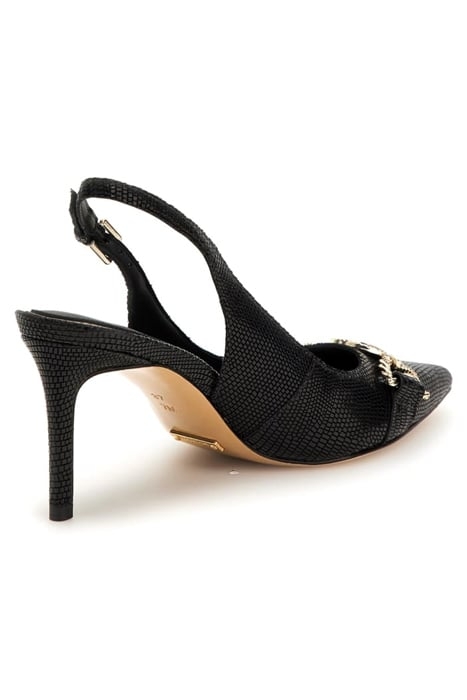 KABAIL SLING BACK LIZARD BLACK 2