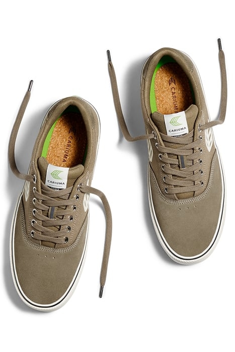 UNISEX NAIOCA SKATE BURNT SAND SUEDE AND CANVAS SNEAKER 3