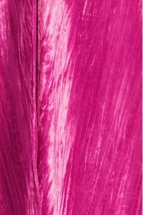 CRUSHED VELVET FLARED SLEEVE CHANGA COAT FUCHSIA 5