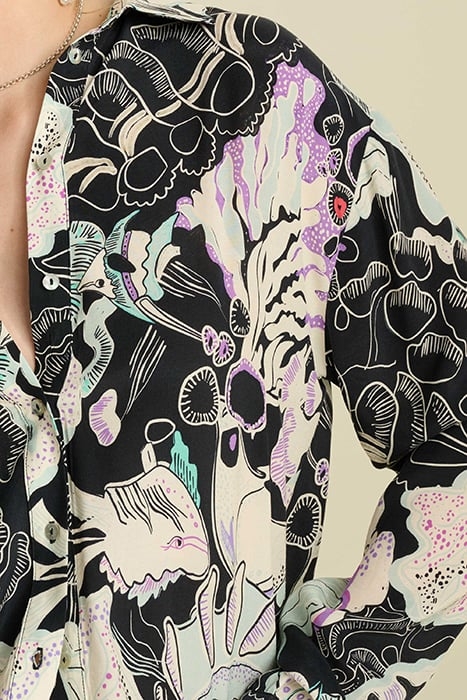 BLOUSE - MILLY ISLAND LIFE MULTI COLOUR 6