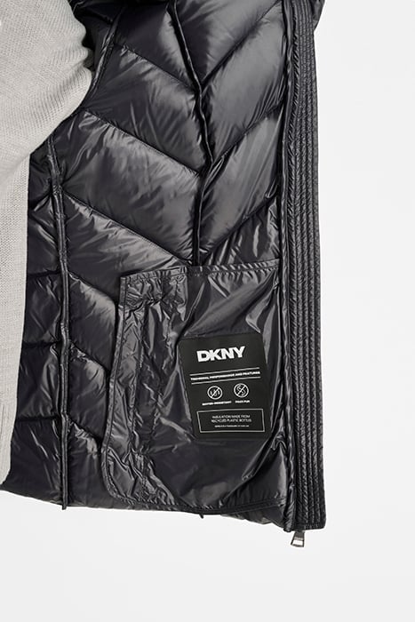 ZIPFRT DOWN JACKET BLACK 7