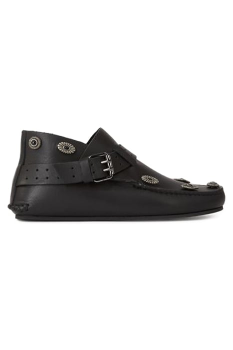 CHAUSSURES EN CUIR AVEC RIVETS EN METAL BLACK 1