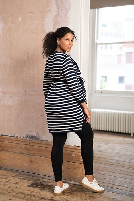 PLUS SIZE NURSING TUNIC NAVY 3