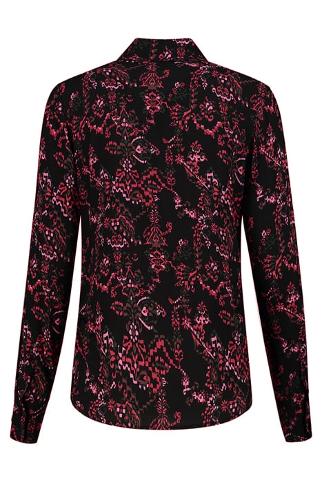SIENA BLOUSE AZTEC FLOWER CHILI 2