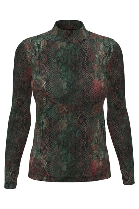 ALL OVER PRINTED MOCKNECK LONG SLEEVED SHIRT SNAKE 4