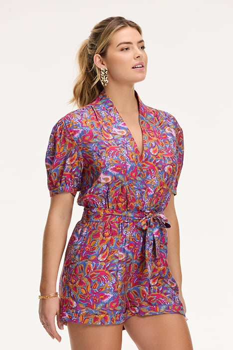 LADIES FRANCIS JUMPSUIT SICILIAN FLOWER PURPLE SICILIAN FLOW 7