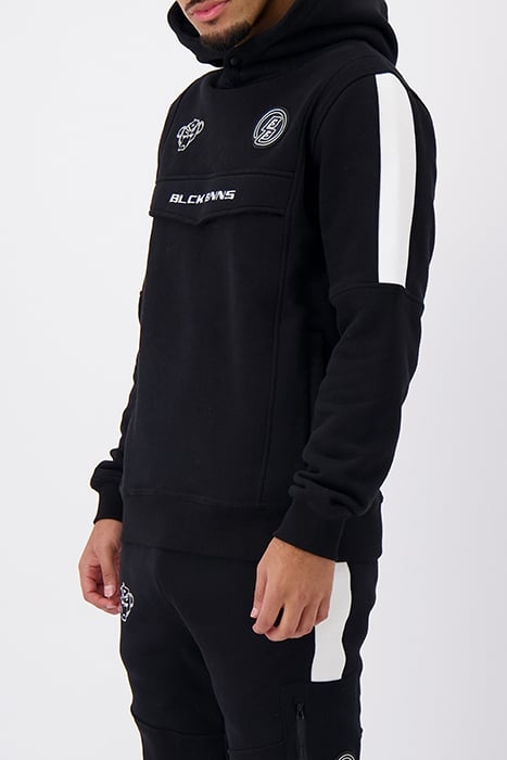 ANORAK STRIPE HOODIE BLACK 5