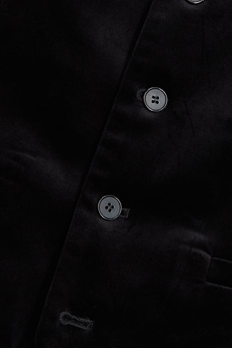 GILET COSTUME VELOURS LISSE BLACK 7