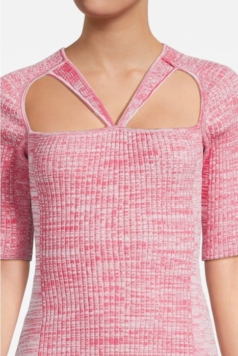 MELANGE CUT OUT MINI DRESS LOVE POTION 4